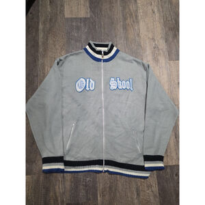 Old Skool Full Zip Sweater Men's Size 5XL Preppy Vintage